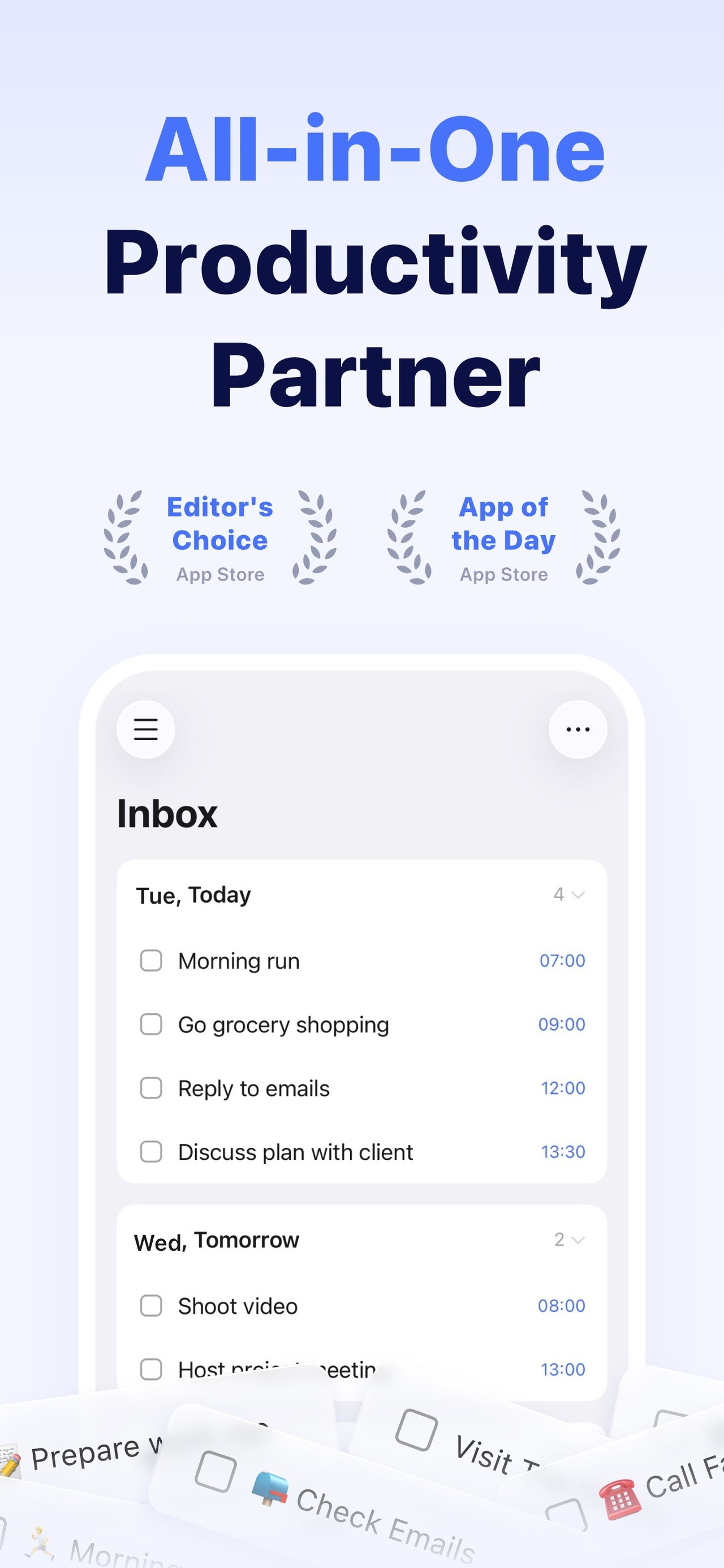TickTick:To-Do List & Calendar iPhone screenshot 1