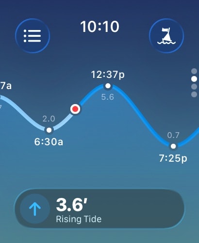 Tide Guide: Charts & Tables Apple Watch screenshot 1