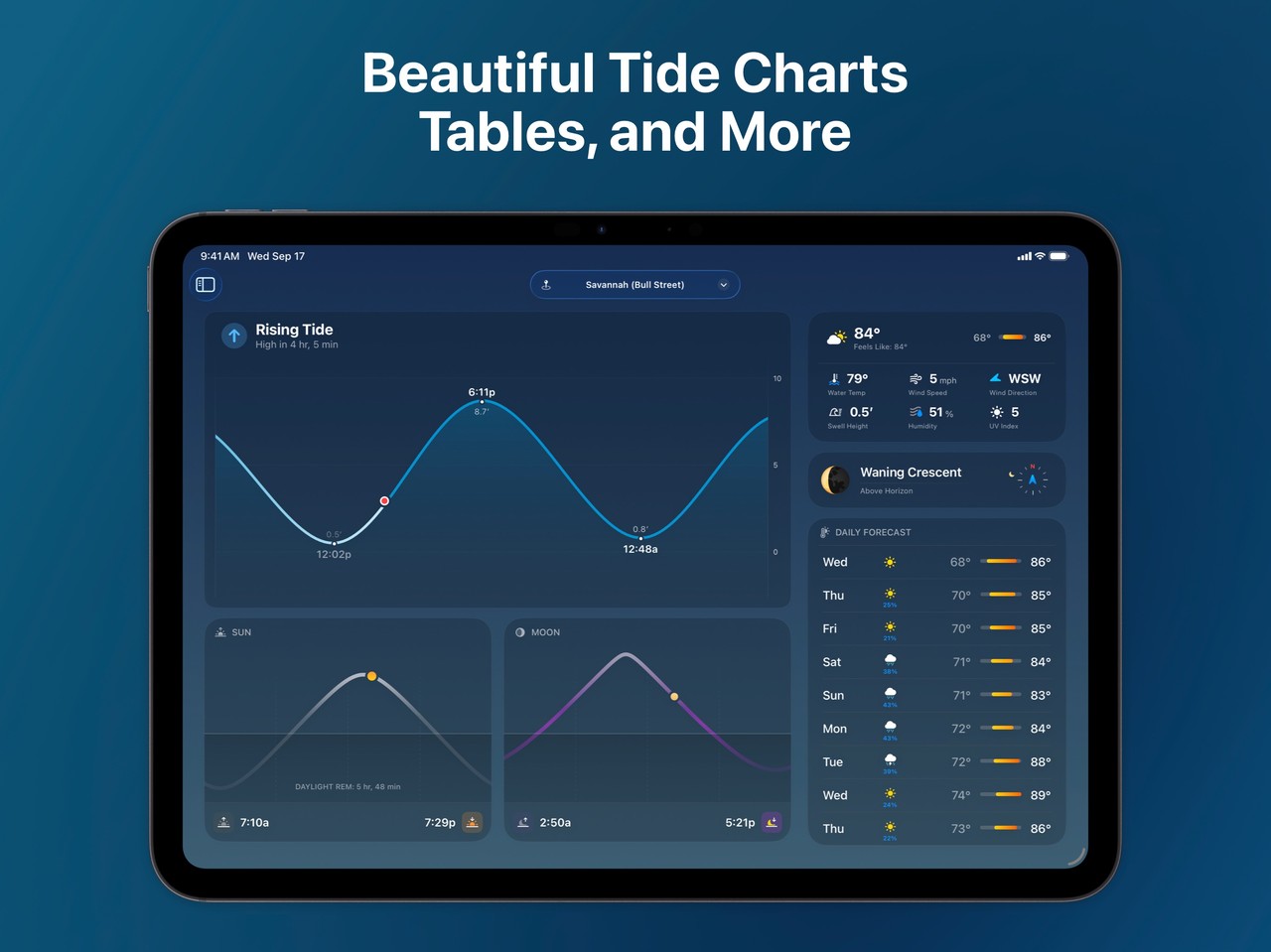 Tide Guide: Charts & Tables iPad screenshot 2