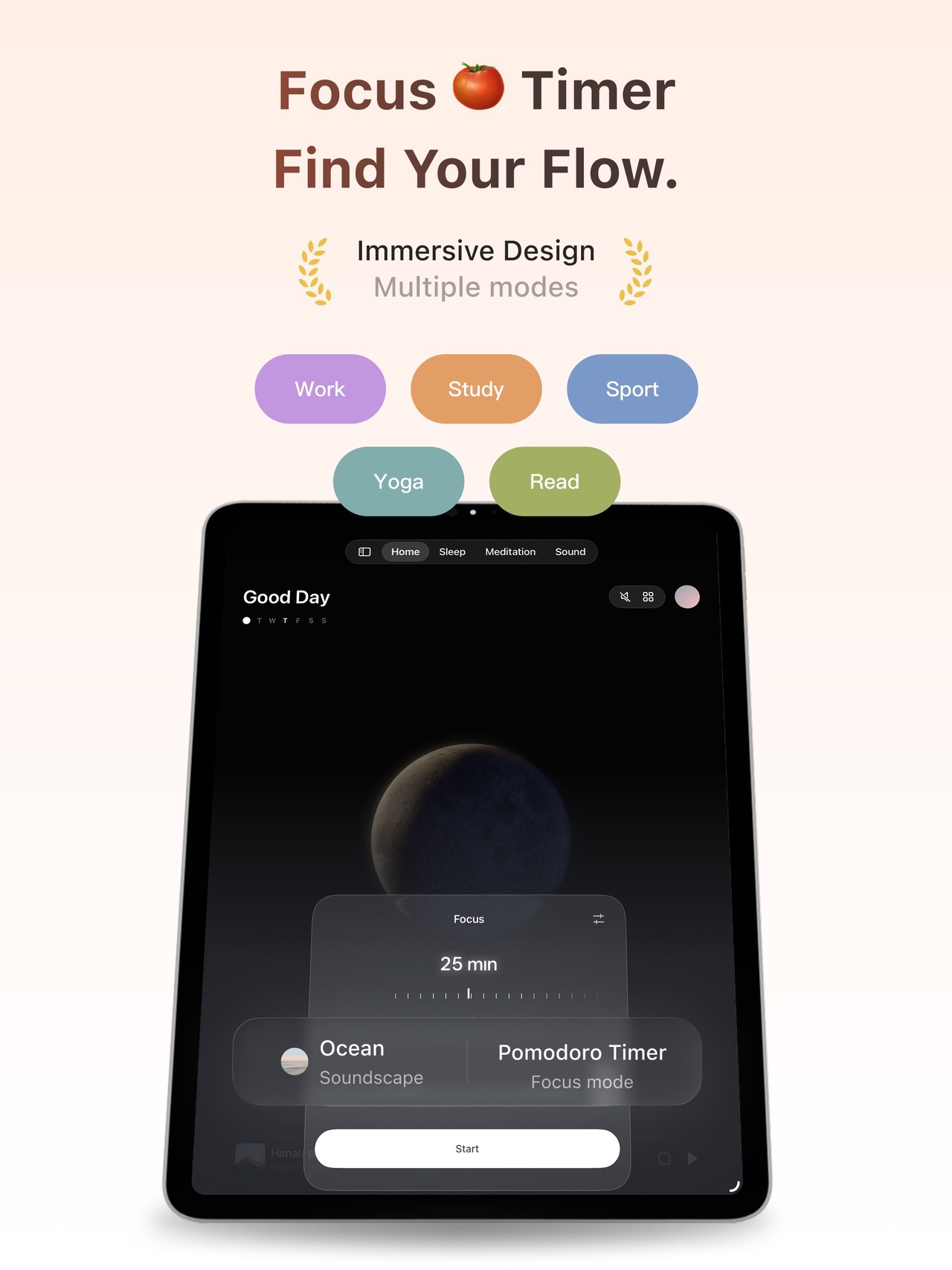 TIDE: Sleep, Focus, Meditation iPad screenshot 4
