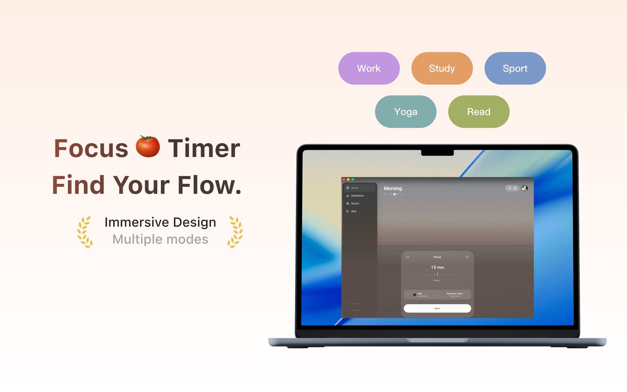 TIDE: Sleep, Focus, Meditation Mac screenshot 3