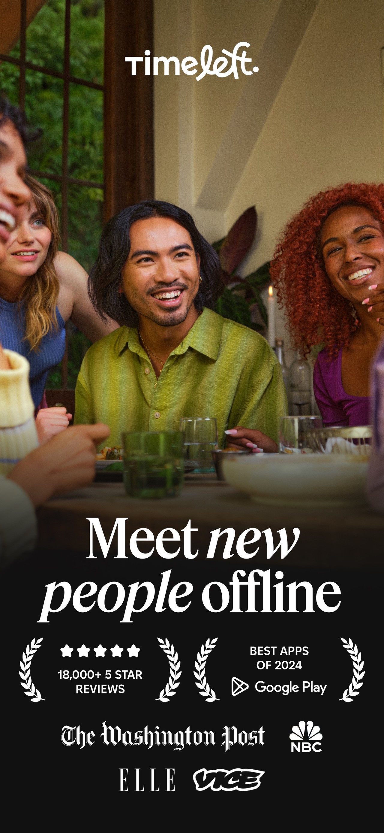 Timeleft: Make New Friends IRL iPhone screenshot 1