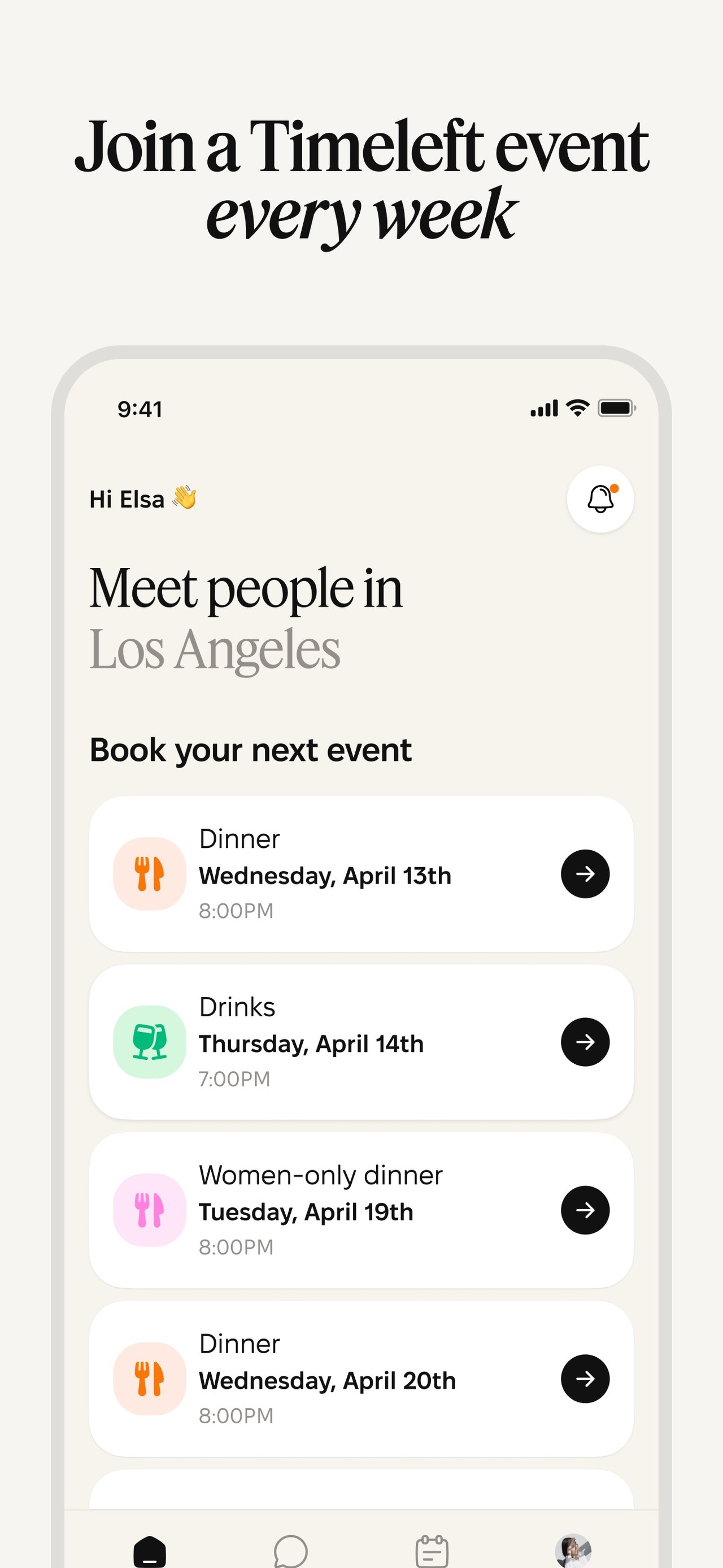 Timeleft: Make New Friends IRL iPhone screenshot 3