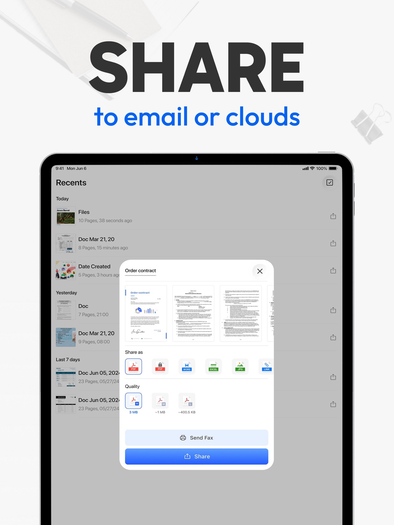 Tiny Scanner - PDF Scanner App iPad screenshot 4