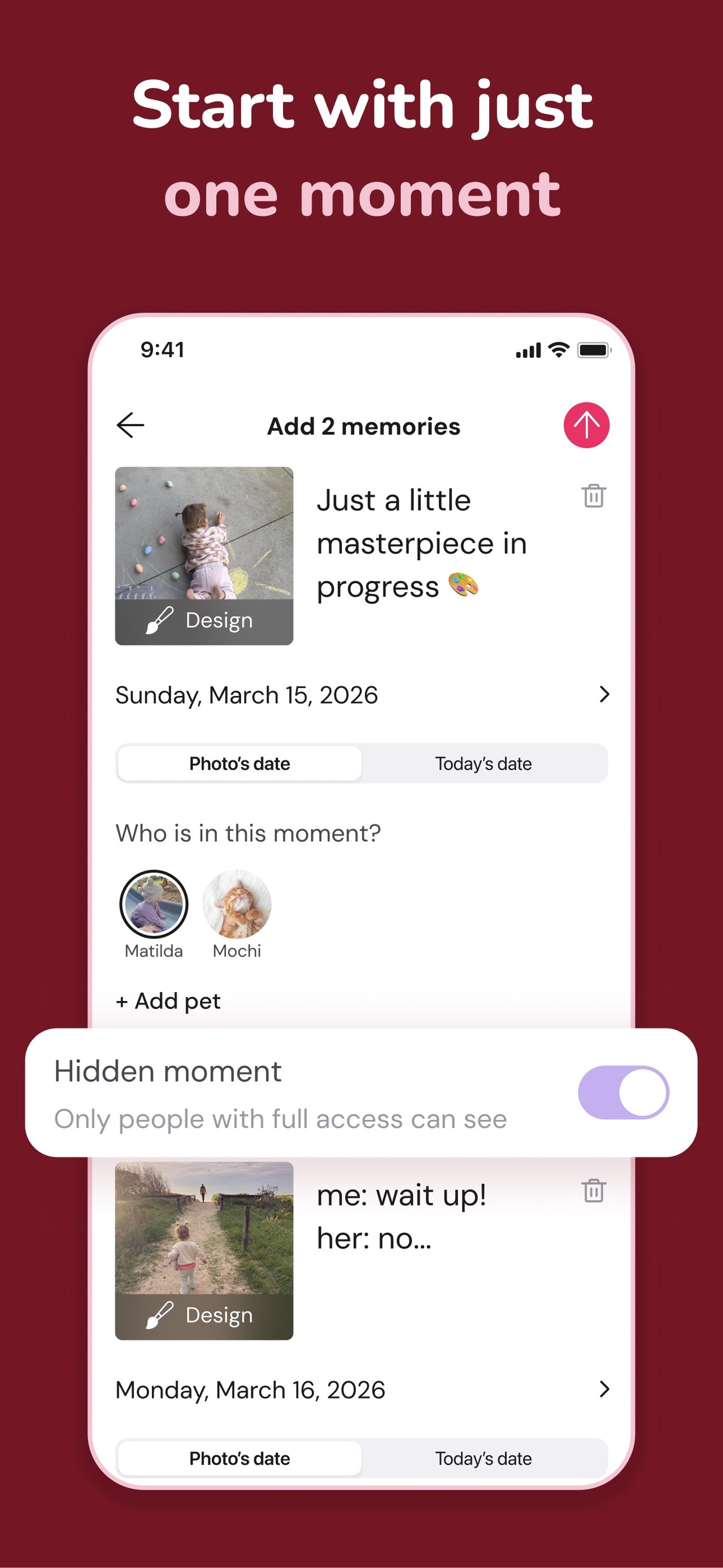 Tinybeans Private Family Album iPhone screenshot 3