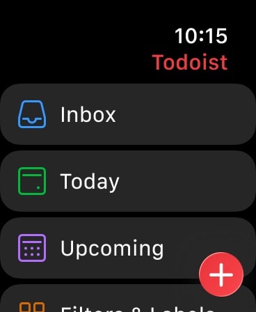 Todoist: To Do List & Calendar Apple Watch screenshot 2