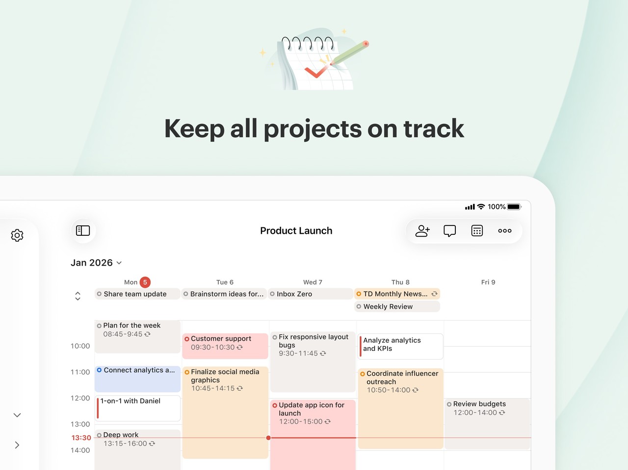 Todoist: To Do List & Calendar iPad screenshot 4