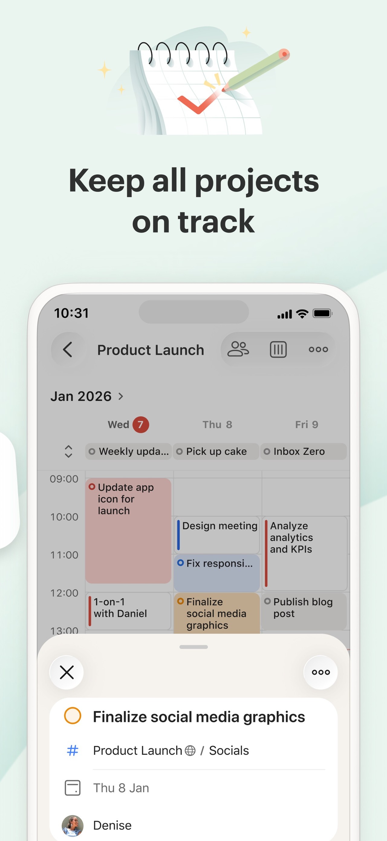 Todoist: To Do List & Calendar iPhone screenshot 4