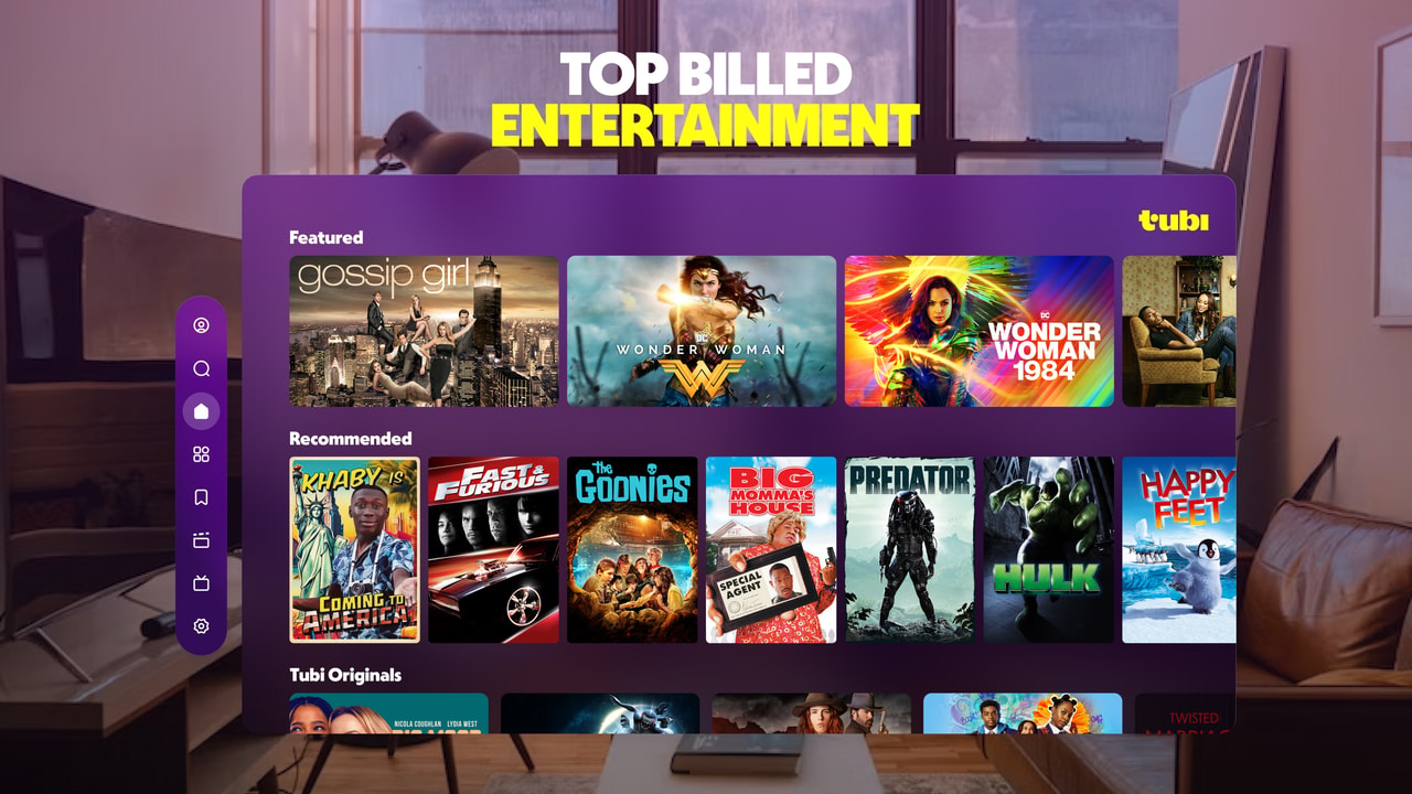 Tubi: Movies & Live TV Apple Vision screenshot 2