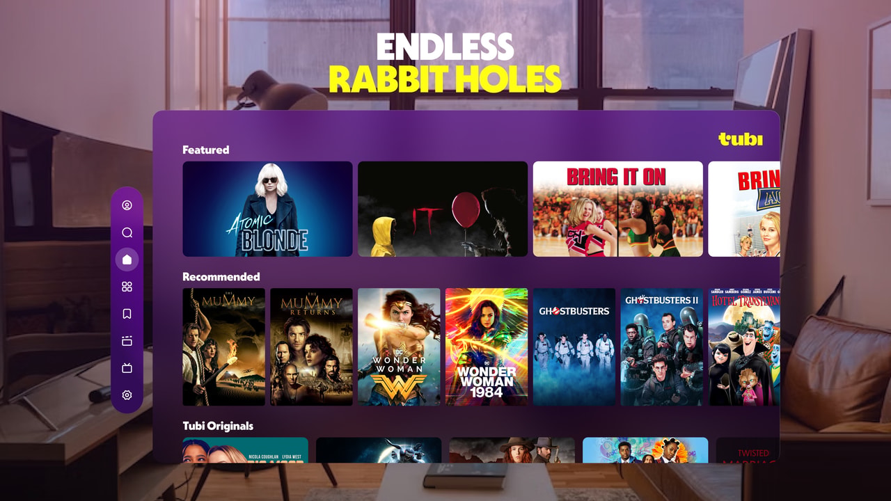 Tubi: Movies & Live TV Apple Vision screenshot 3