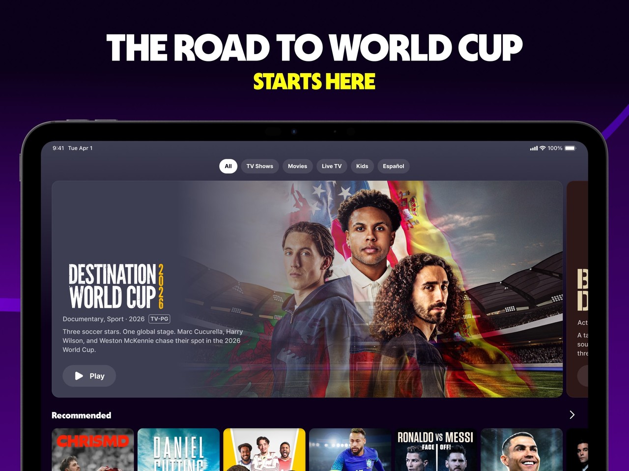 Tubi: Movies & Live TV iPad screenshot 1
