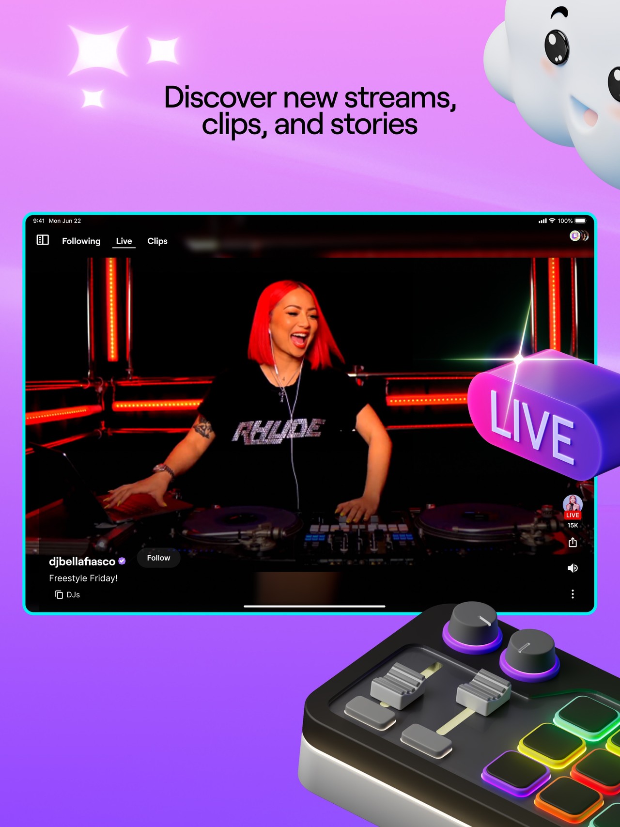 Twitch: Live Streaming iPad screenshot 1