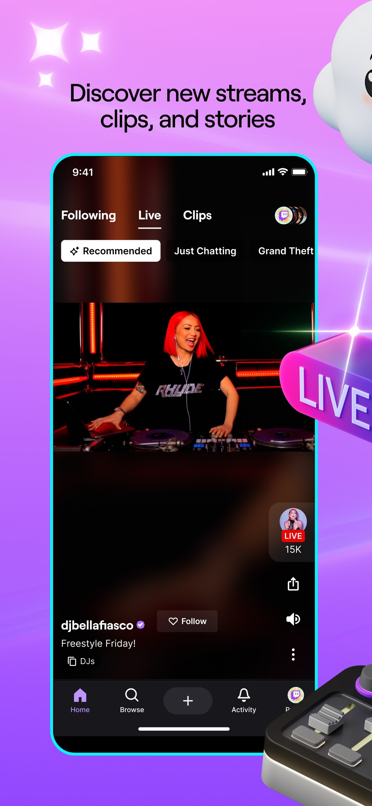 Twitch: Live Streaming iPhone screenshot 1