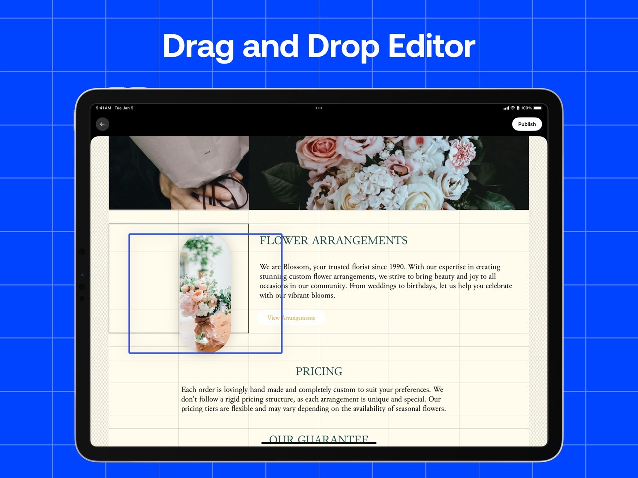 Universe Website Builder iPad screenshot 3