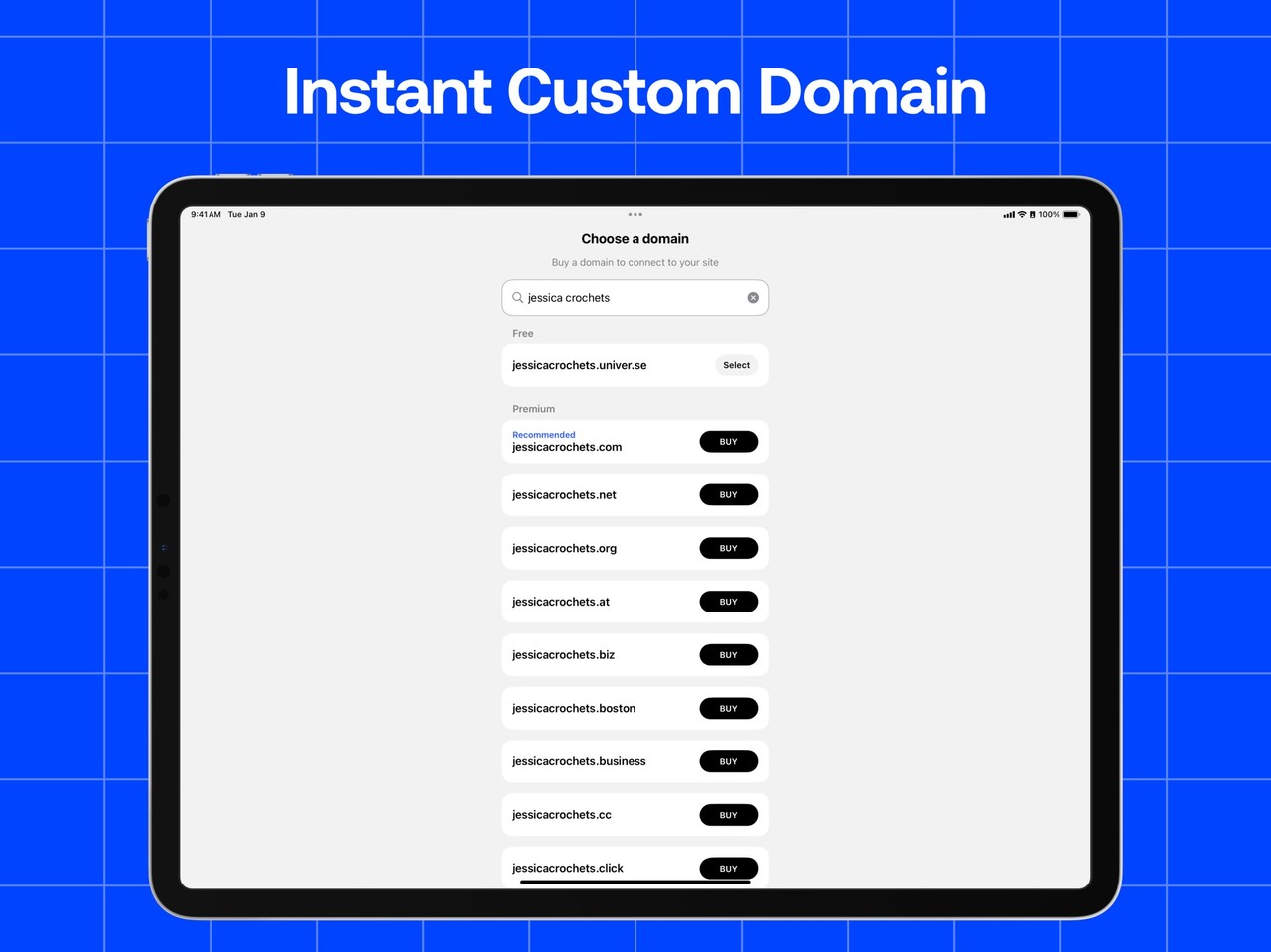 Universe Website Builder iPad screenshot 4