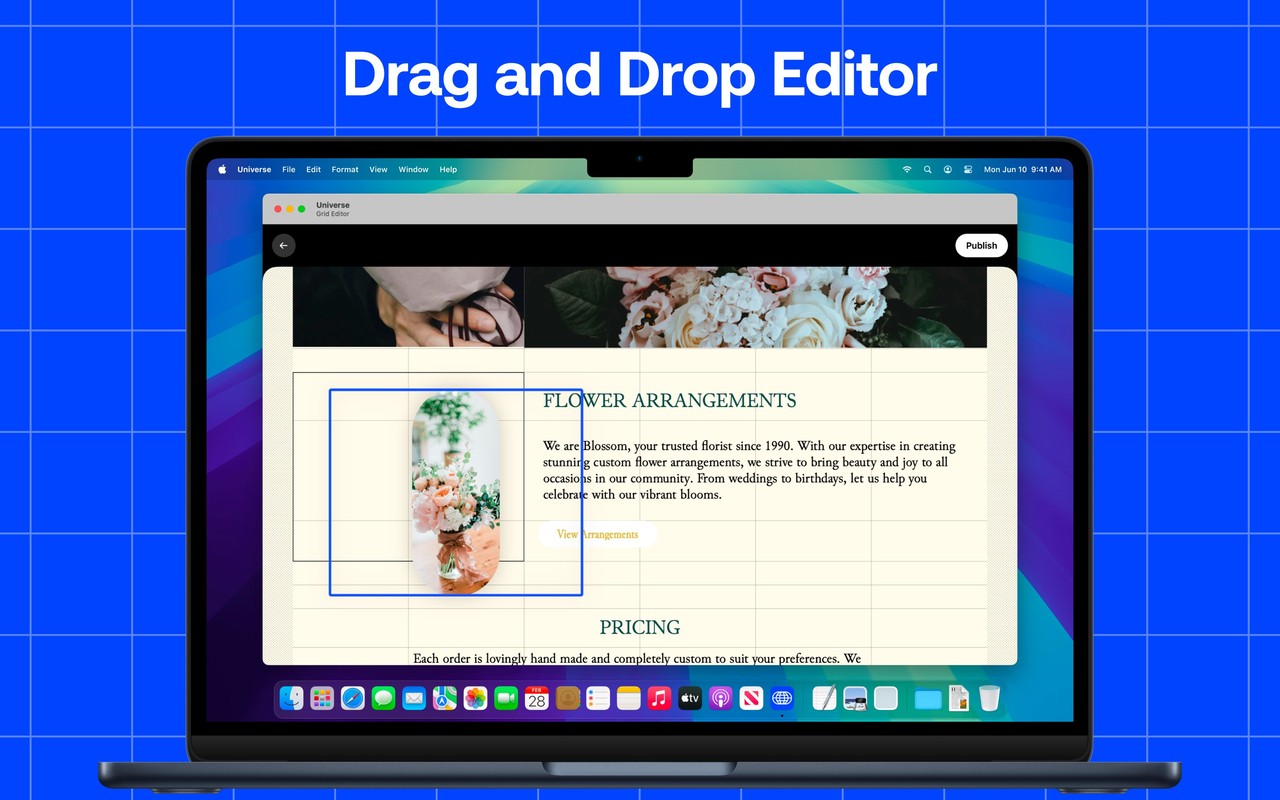 Universe Website Builder Mac screenshot 2