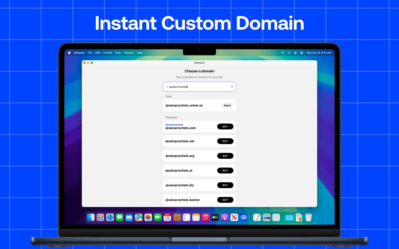 Universe Website Builder Mac screenshot 3