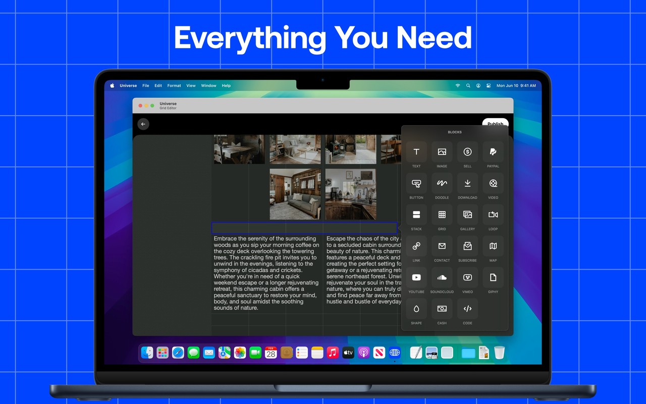 Universe Website Builder Mac screenshot 4
