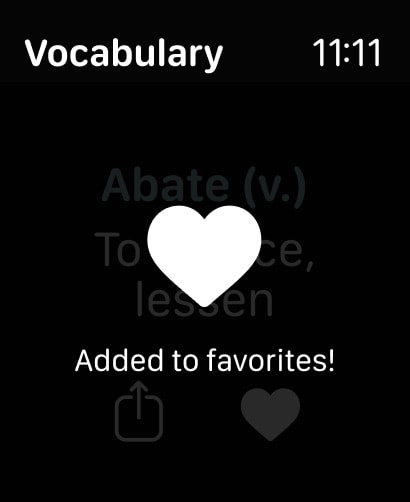 Vocabulary - Learn words daily Apple Watch screenshot 5