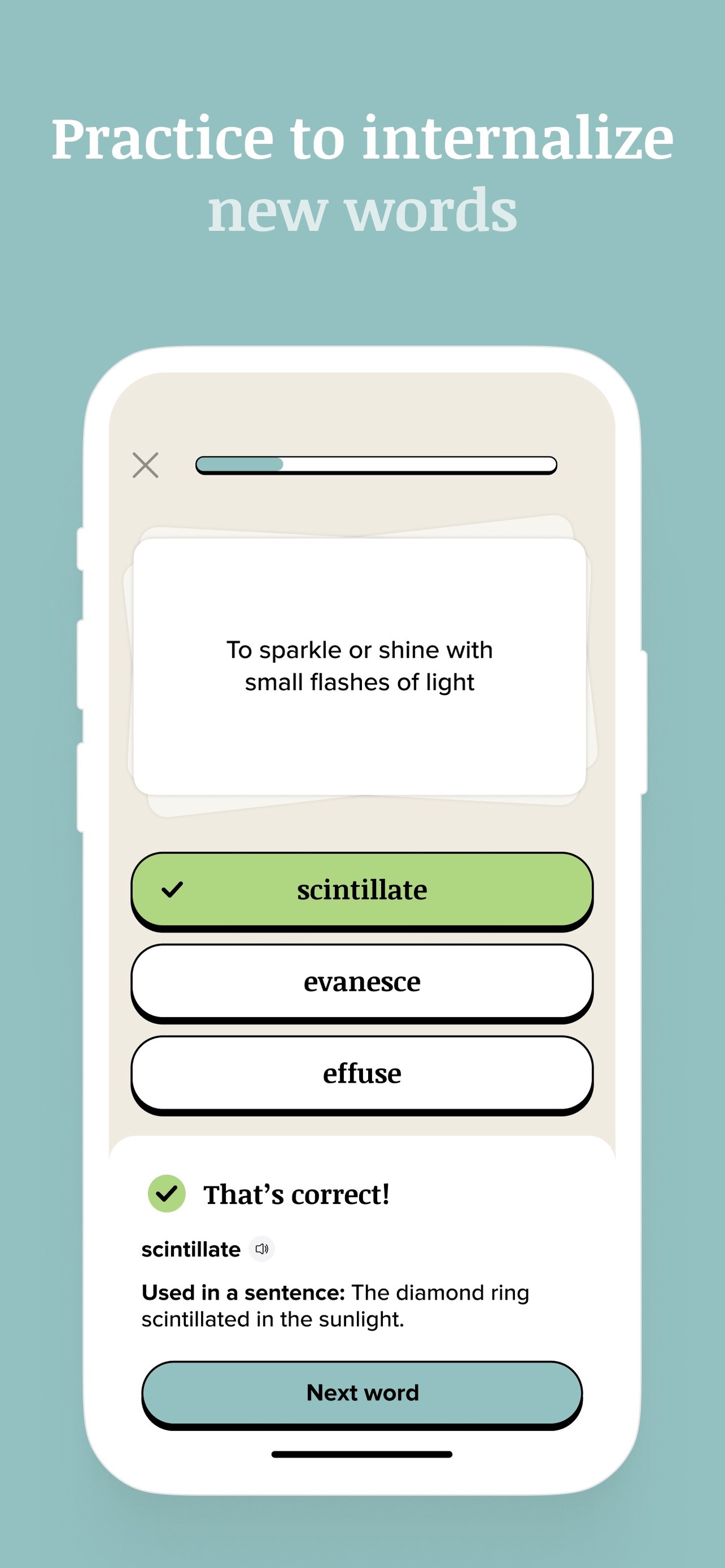 Vocabulary - Learn words daily iPhone screenshot 4