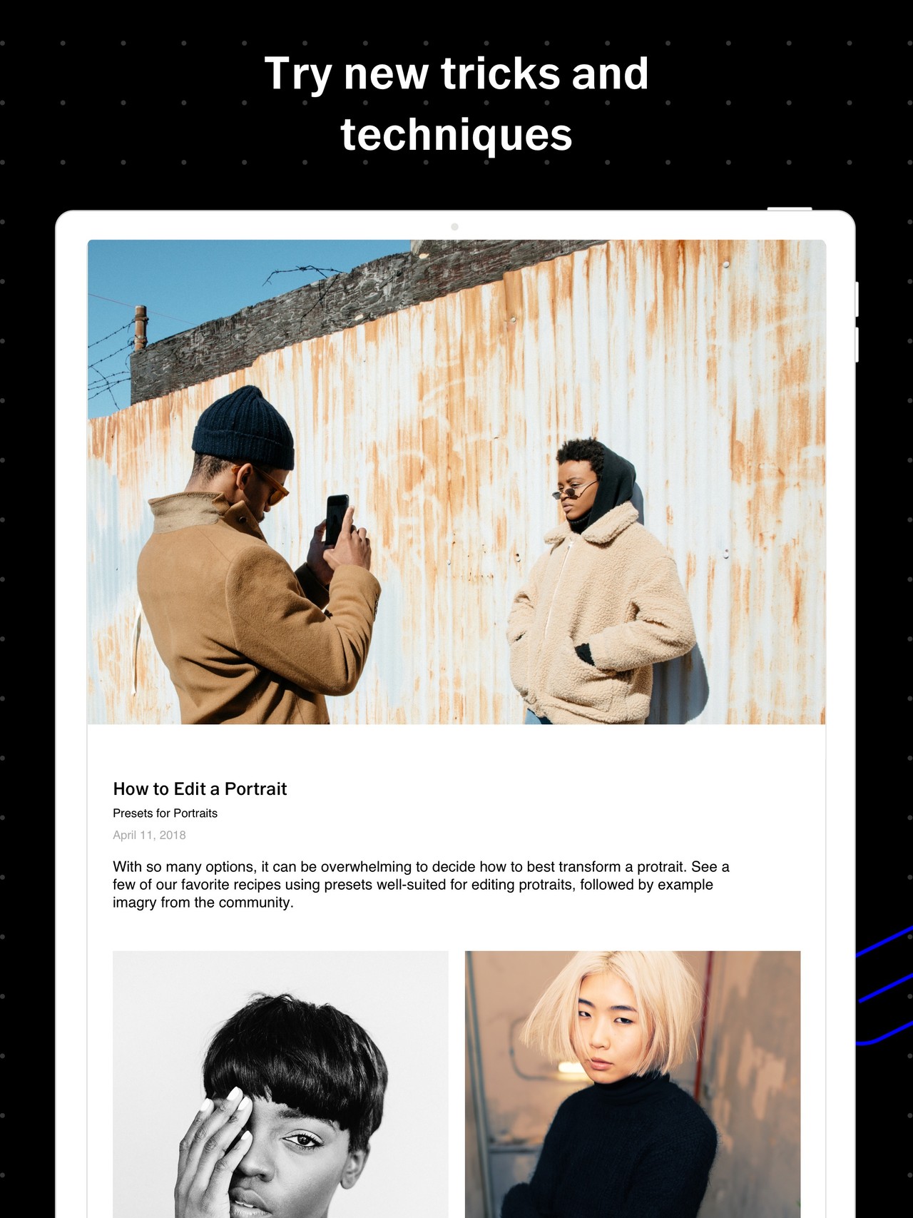 VSCO: Photo & Video Editor iPad screenshot 4
