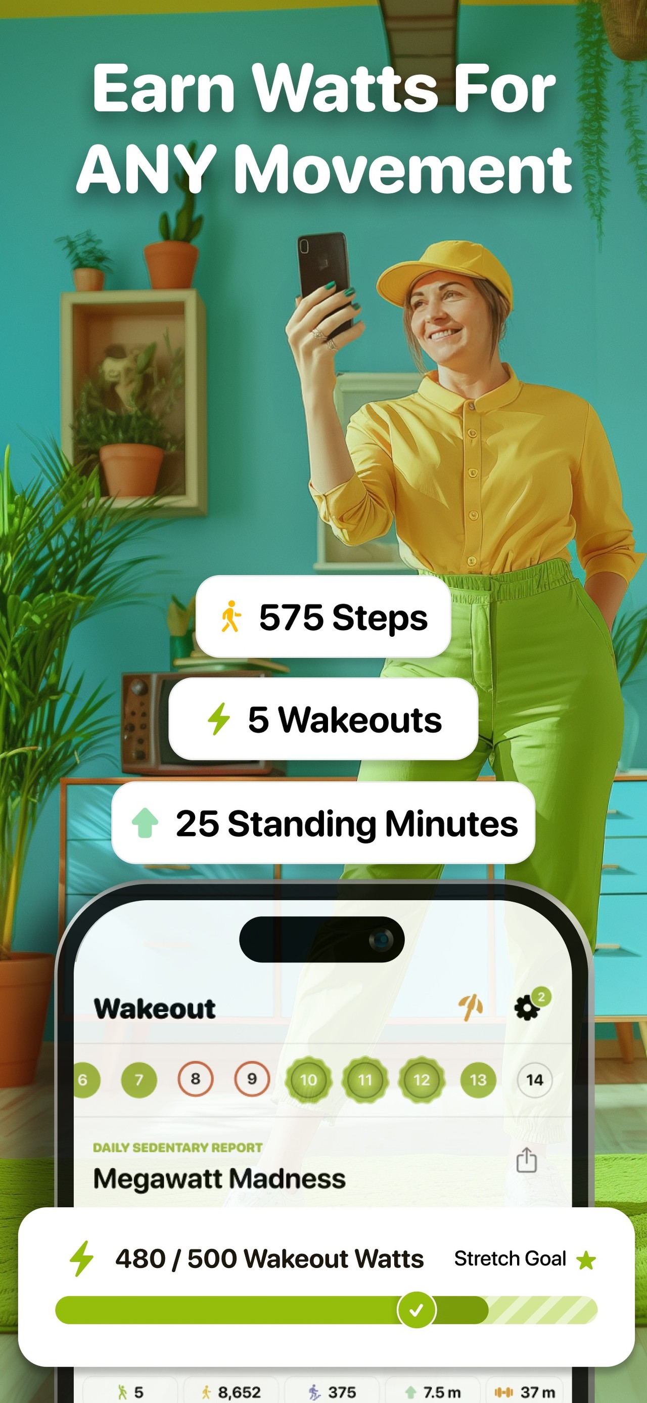 Wakeout! Break the Sit Habit iPhone screenshot 4