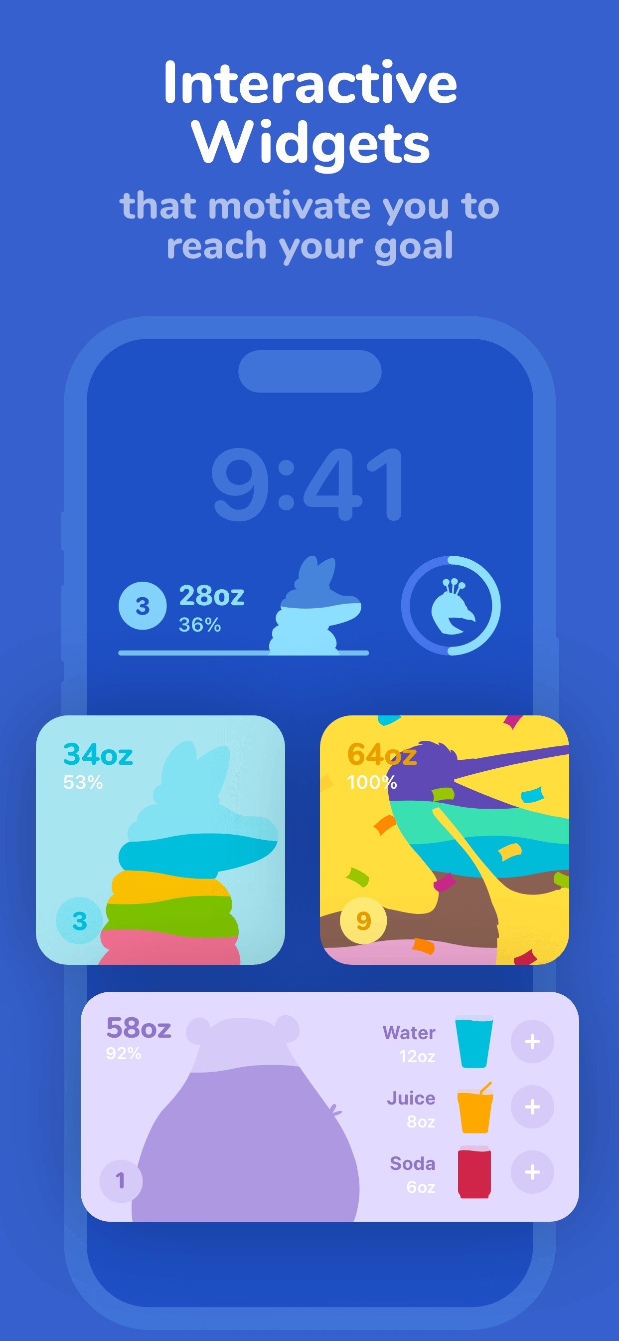 Water tracker Waterllama iPhone screenshot 5