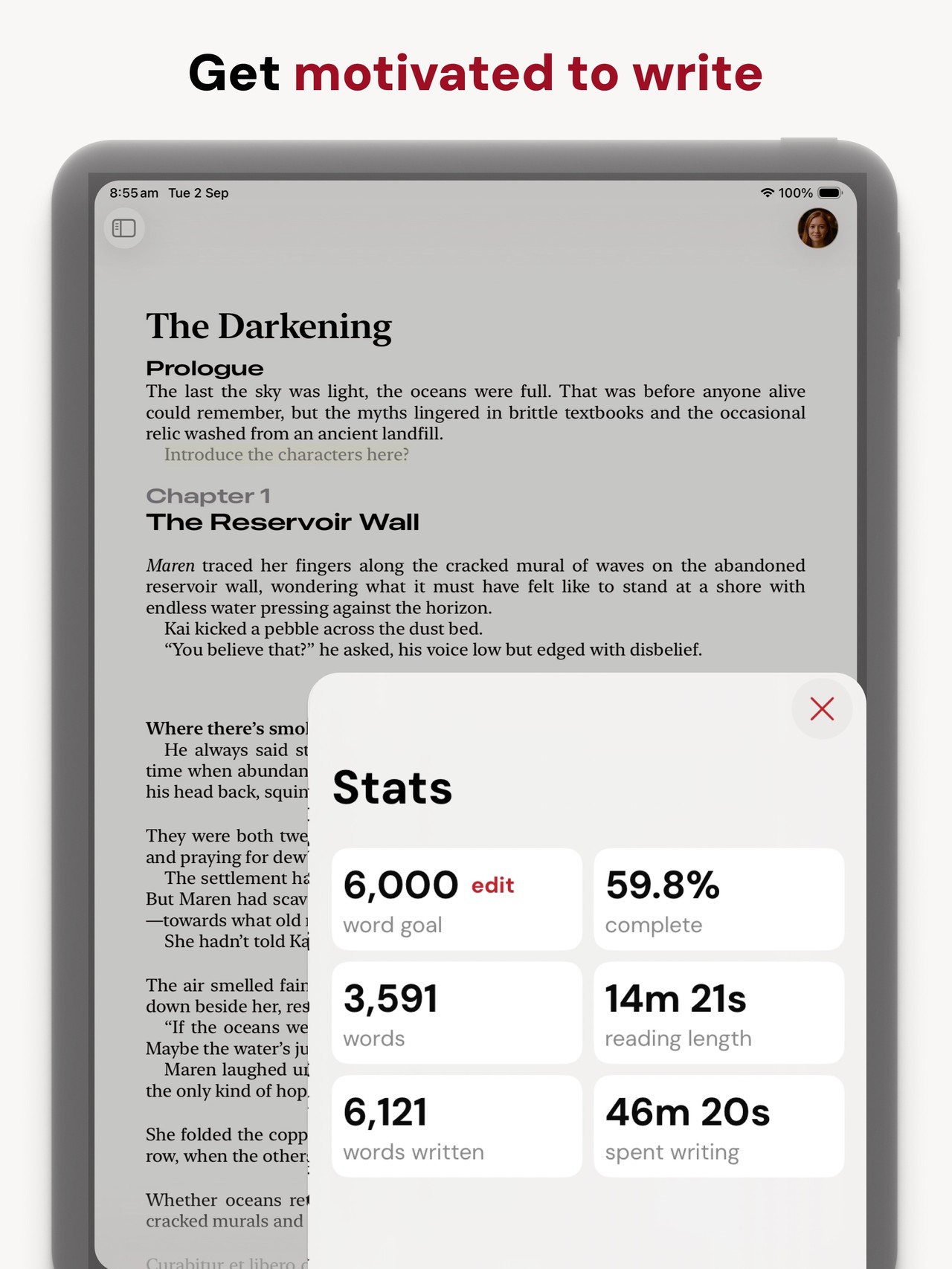 Werdsmith: Writing App iPad screenshot 5