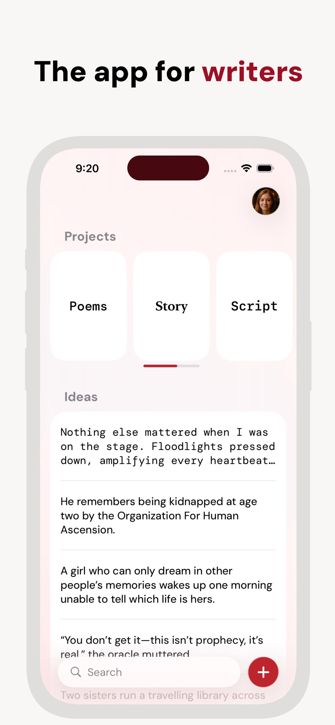 Werdsmith: Writing App iPhone screenshot 1