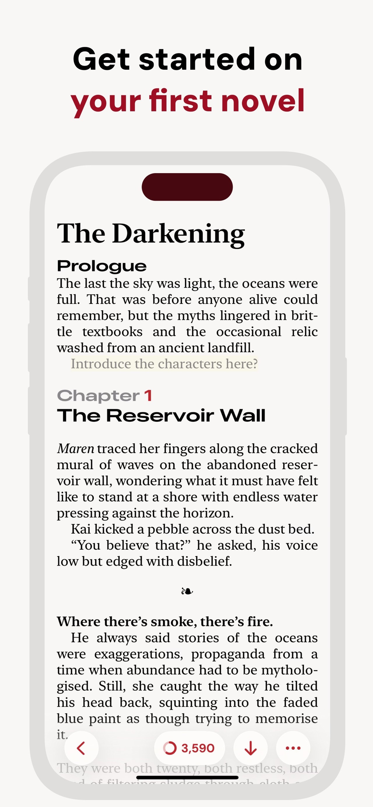 Werdsmith: Writing App iPhone screenshot 3