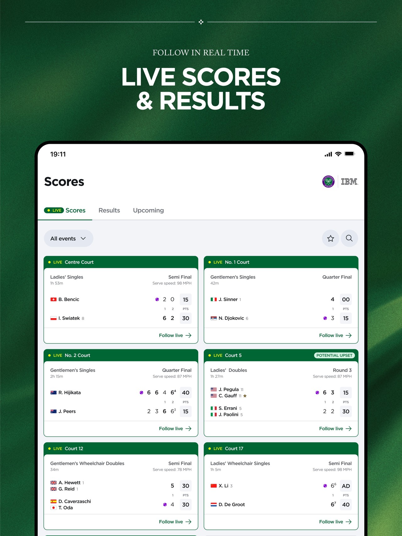 Wimbledon 2026 iPad screenshot 2