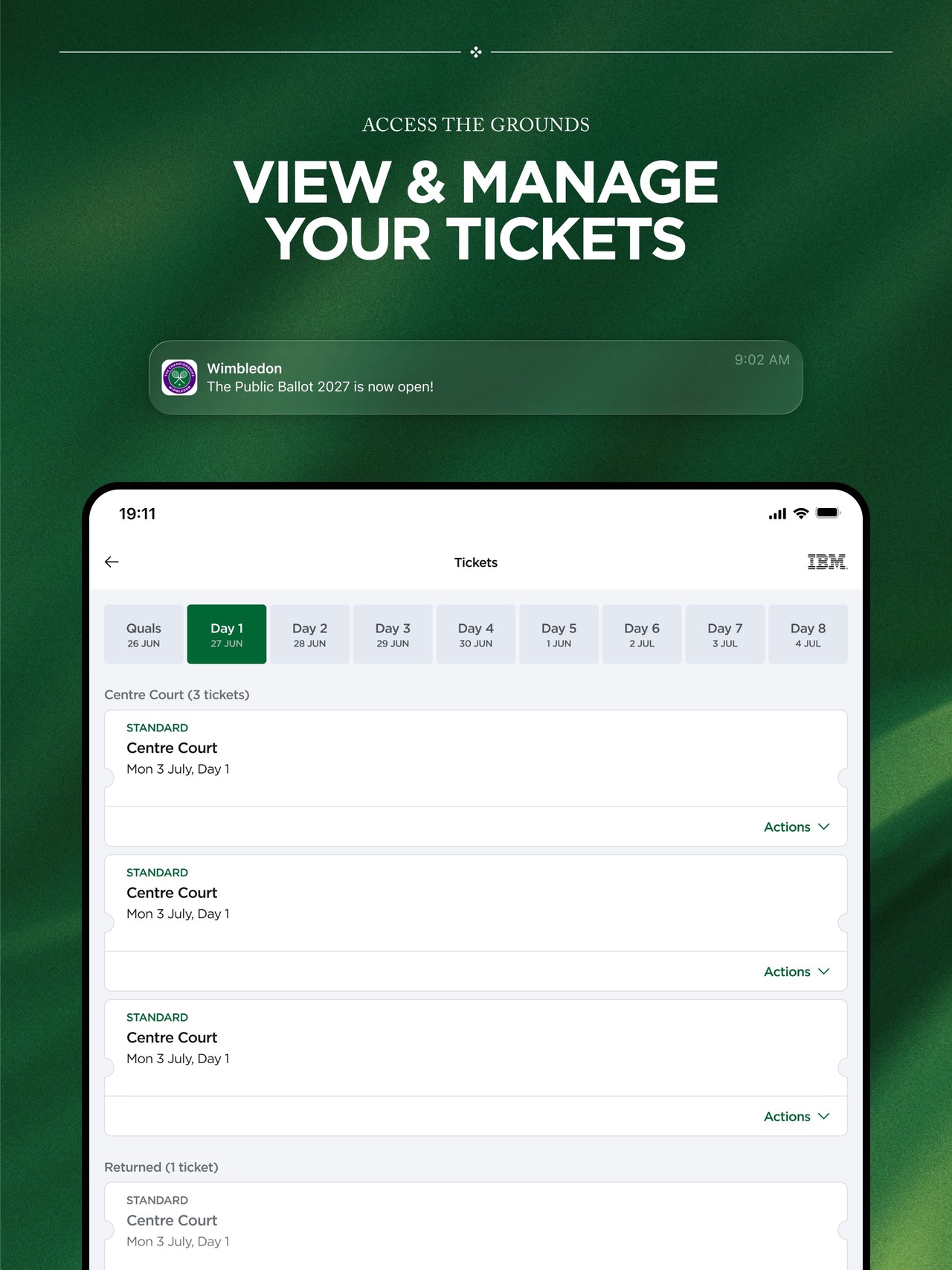Wimbledon 2026 iPad screenshot 3