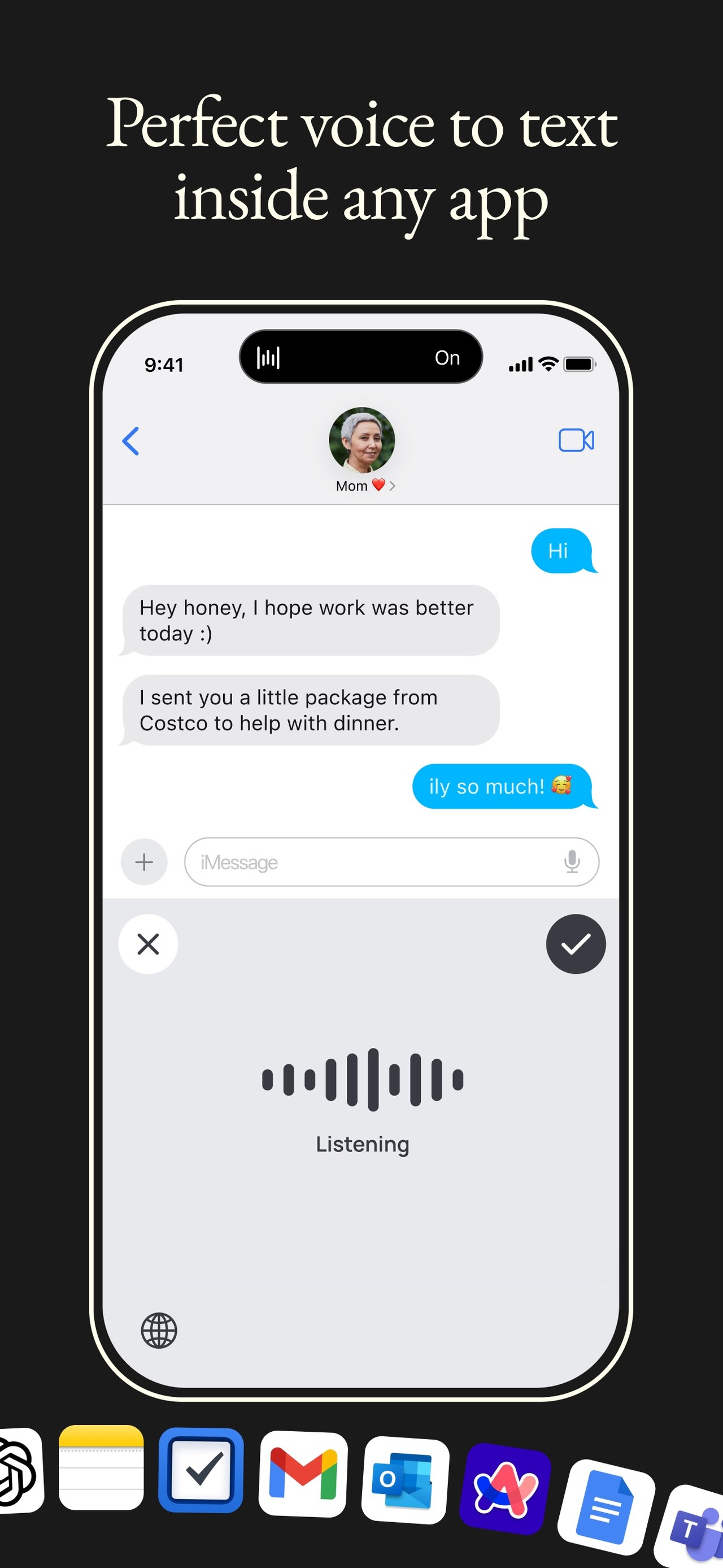 Wispr Flow: AI Voice Keyboard iPhone screenshot 2
