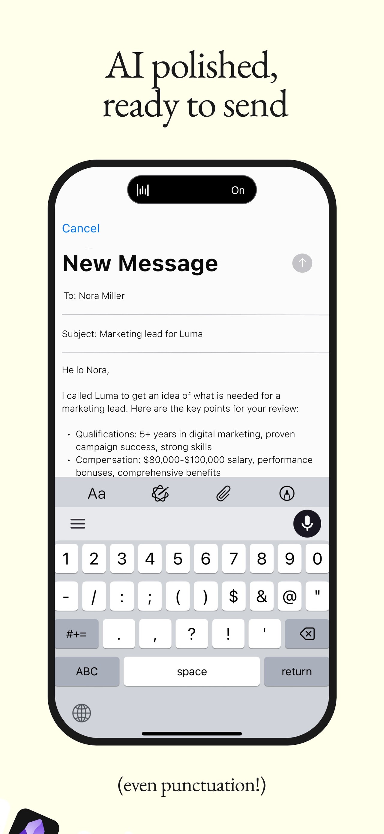 Wispr Flow: AI Voice Keyboard iPhone screenshot 3