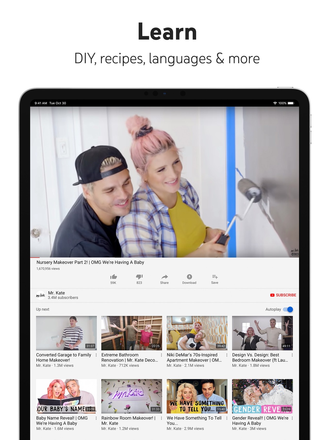 YouTube iPad screenshot 5