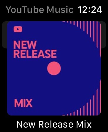 YouTube Music Apple Watch screenshot 1