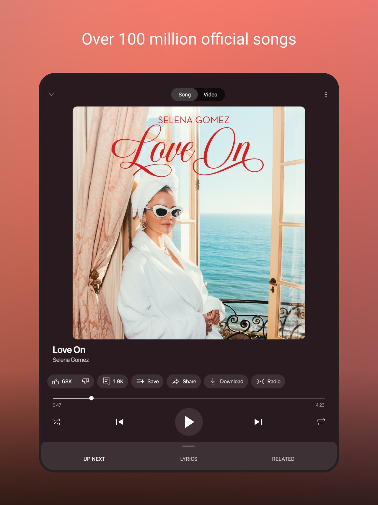 YouTube Music iPad screenshot 1