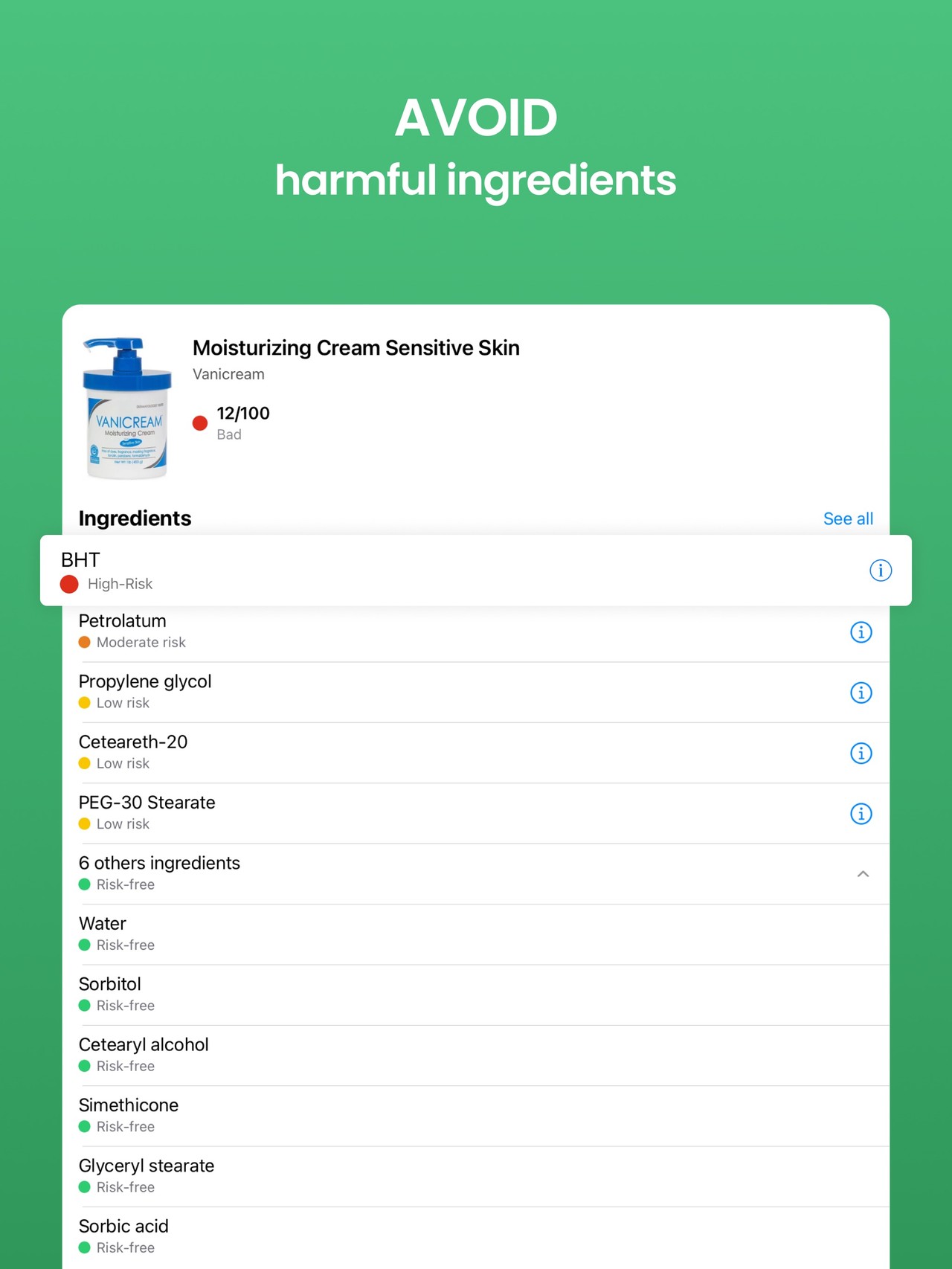 Yuka - Food & Cosmetic Scanner iPad screenshot 2