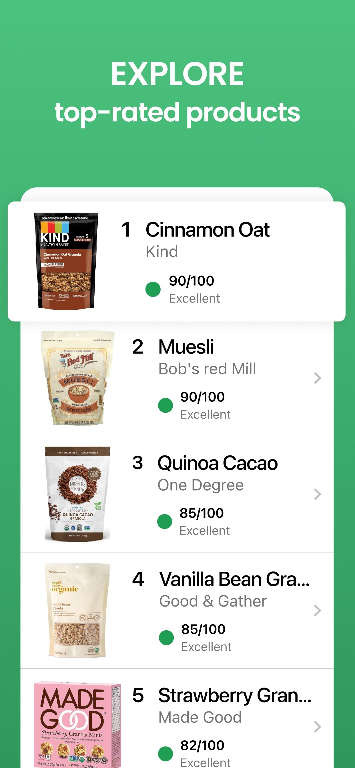 Yuka - Food & Cosmetic Scanner iPhone screenshot 4