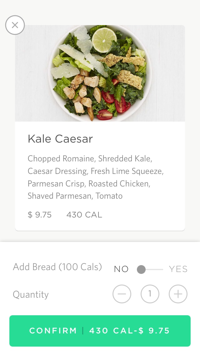 sweetgreen Cart
