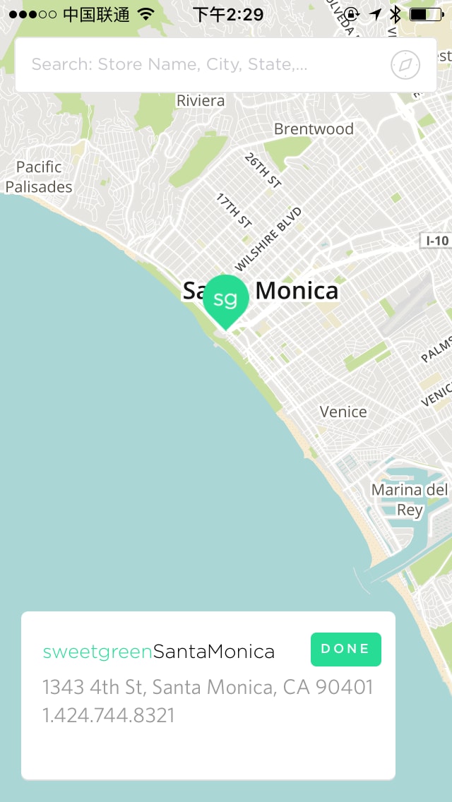 sweetgreen Map