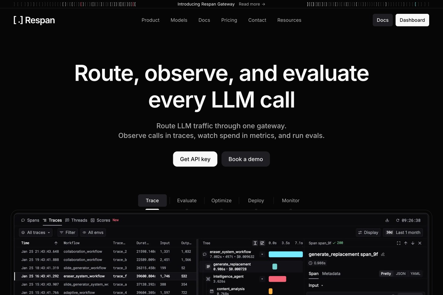 Respan website preview