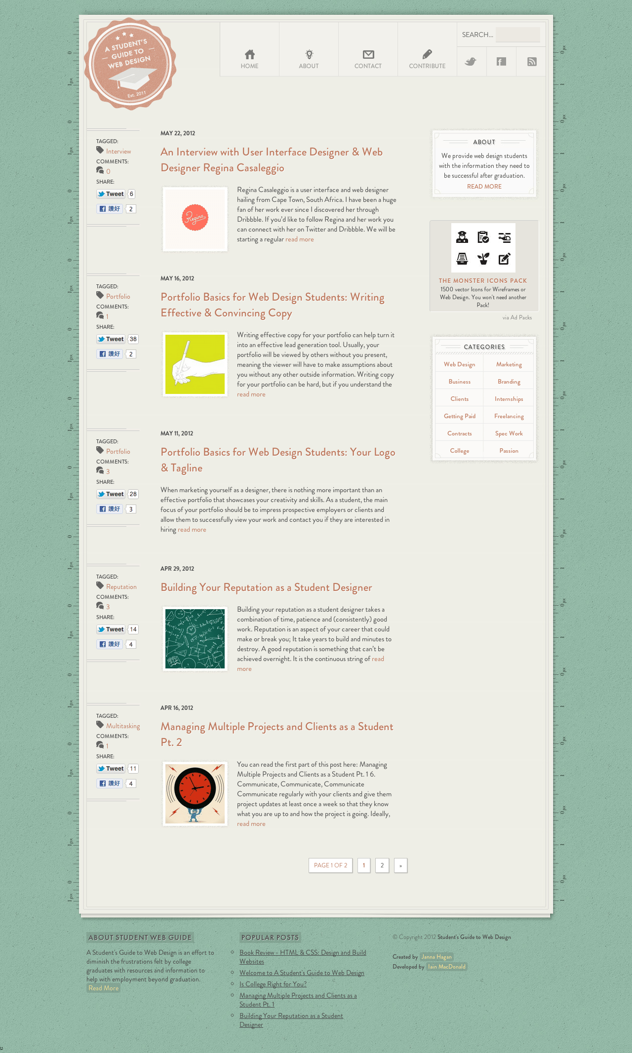 A Student’s Guide to Web Design