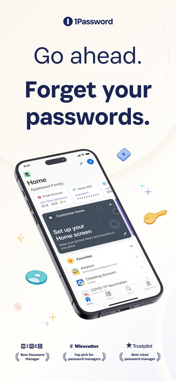 1Password app screenshot 1