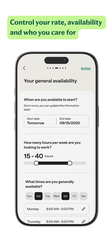 Care.com Caregiver app screenshot 3