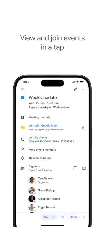 Google Calendar app screenshot 3