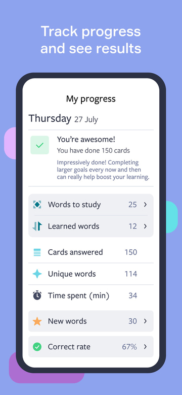 Lingvist app screenshot 3