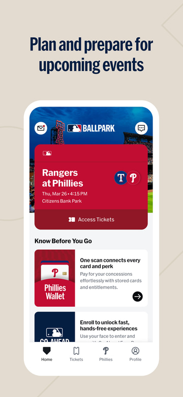 MLB Ballpark app screenshot 2