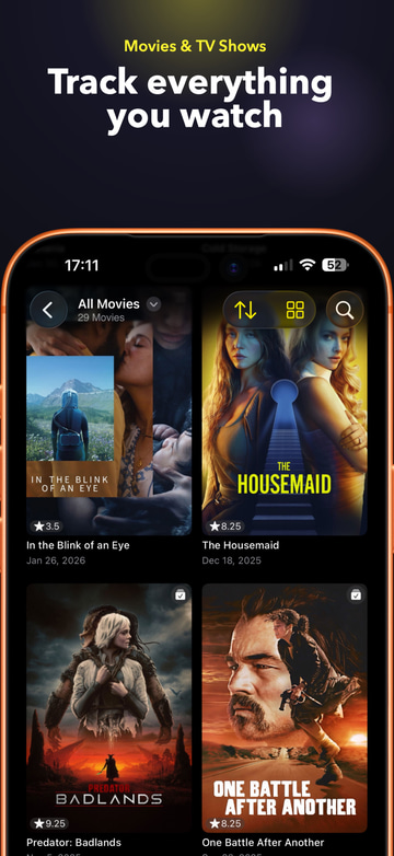 Movies & TV Time app screenshot 1
