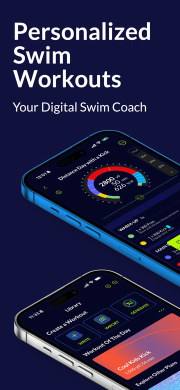 MySwimPro app screenshot 1